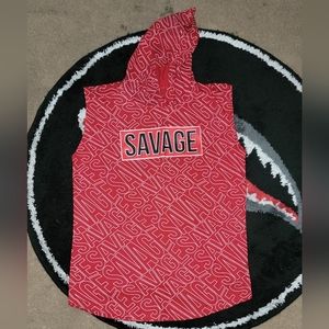 Sleeveless Savage hoodie